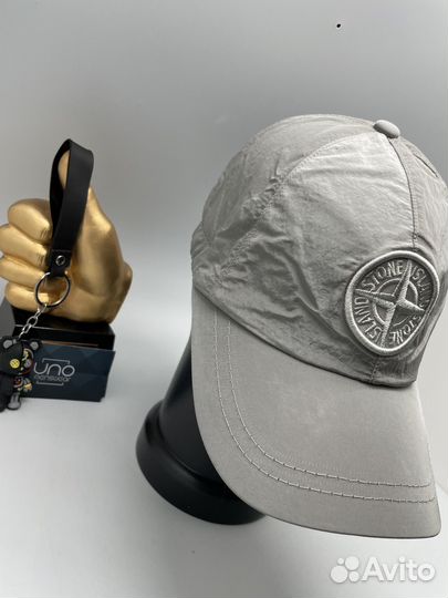 Кепка Stone island. Бейсболка плащёвка