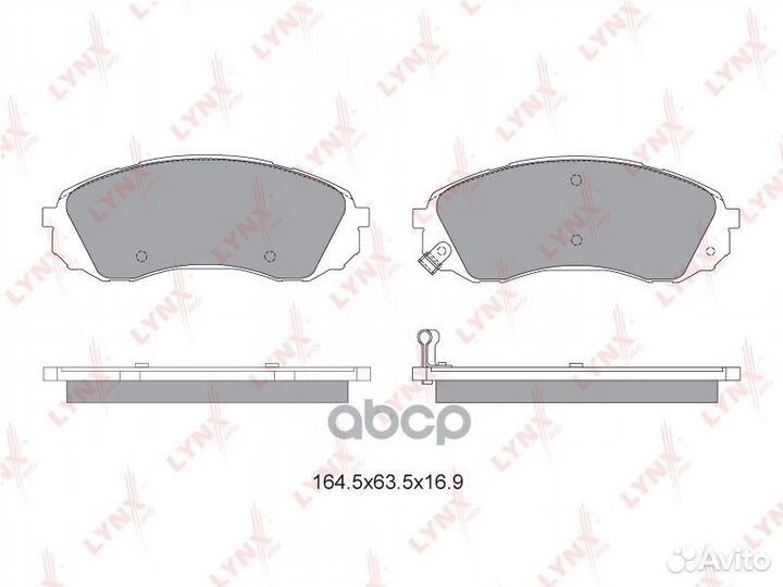 Колодки тормозные дисковые BD-3625 lynxauto