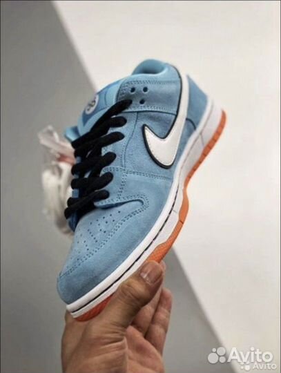 Кроссовки nike dank sb цвет голубой