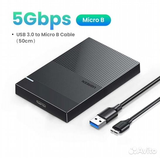 Бокс под HDD или SSD Ugreen