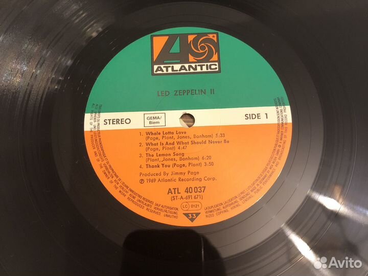 Виниловая пластинка Lp Led Zeppelin ll