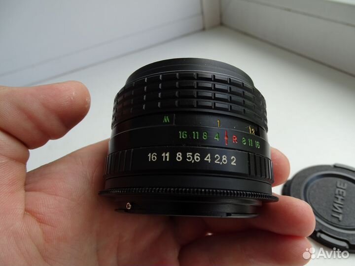 Объектив Helios 44m-6 с переходником для Canon