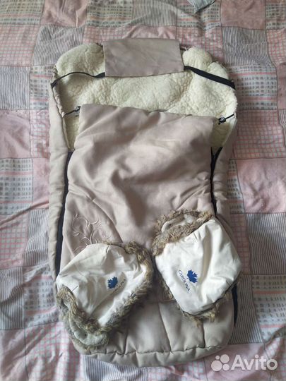 Теплый конверт в прогулочную коляску