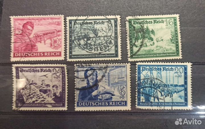 Почтовые марки Старой Германии 1944г. Почта