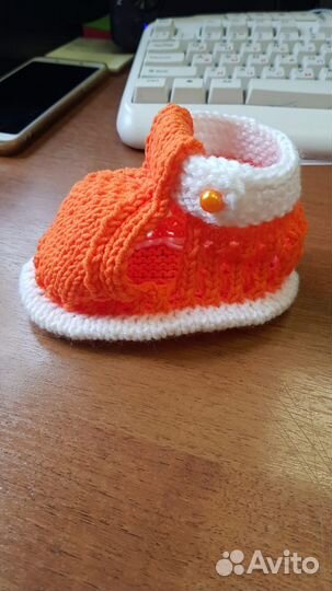 Пинетки детские вязаные