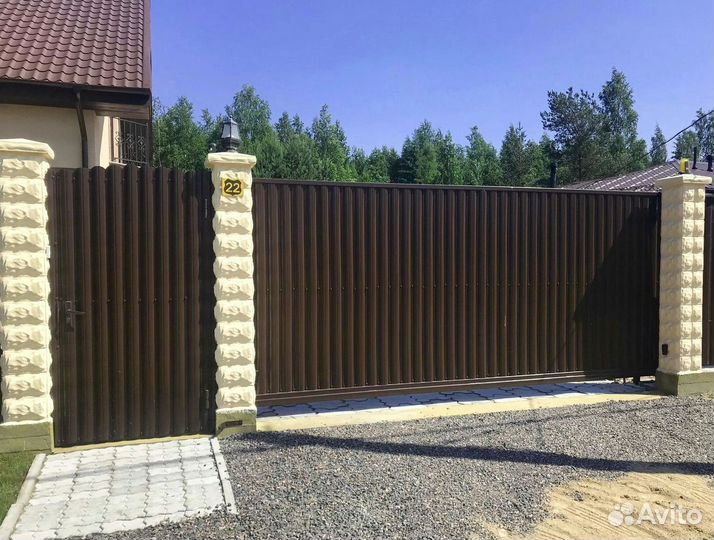 Откатные ворота под ключ