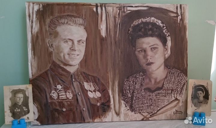 Портрет,картина маслом по фотографии