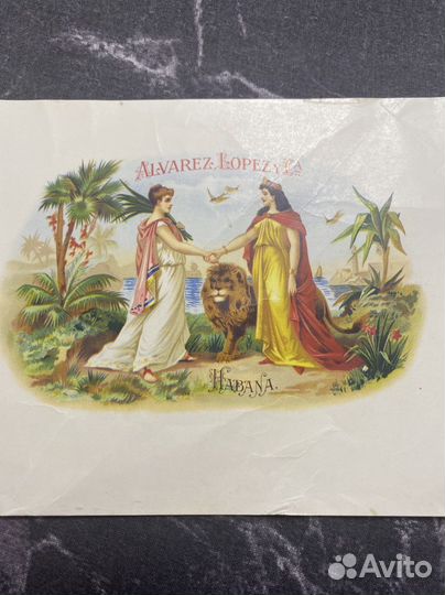 Alvarez Lopez Habana La Corona табак этикетка