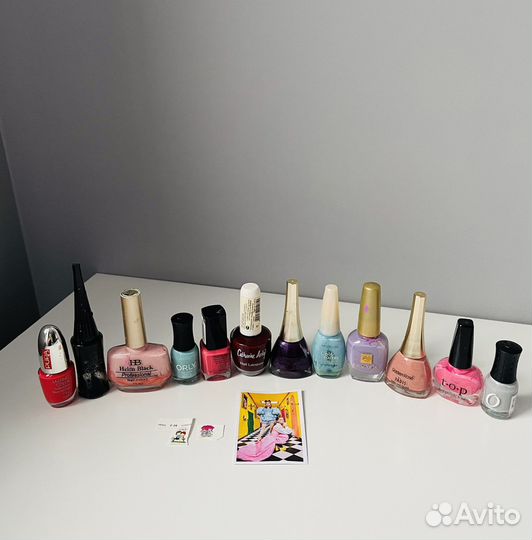Лаки для ногтей пакетом: Orly,Pupa,Divage,наклейки