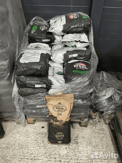 Уголь древесный дуб 3кг оптом