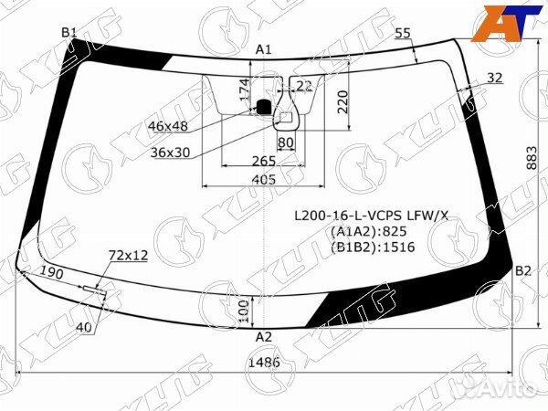 Стекло лобовое mitsubishi pajero sport