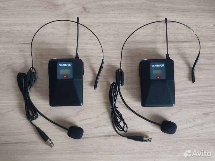 Радиомикрофоны Shure Glxd4 два головных микрофона
