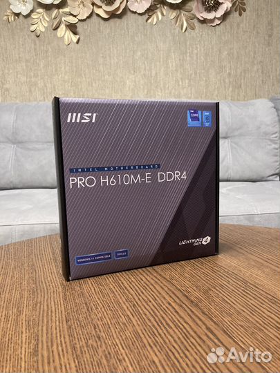 Материнская плата MSI PRO H610M-E DDR4