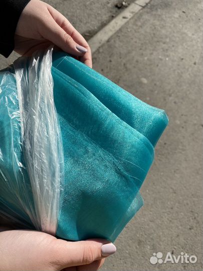 Отрез ткани органза