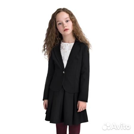 Школьный синий сарафан, юбки и пиджак 146, 152,158