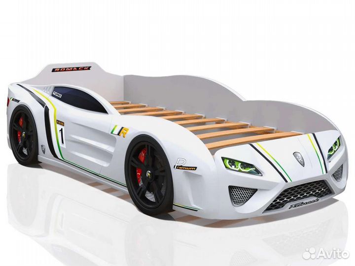 Детская кровать машина бу с матрасом