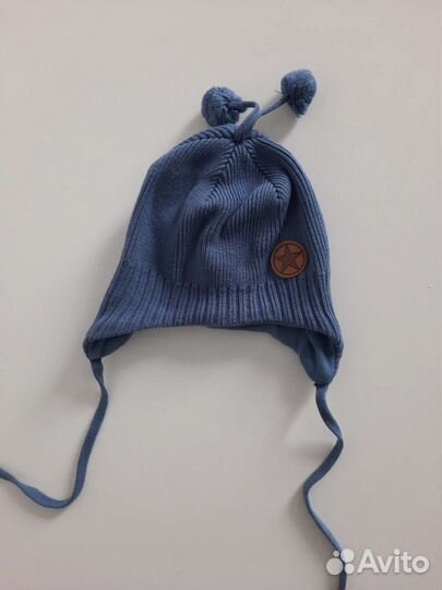 Шапка для мальчика 2-5 месяцев