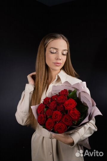 Букет красных роз