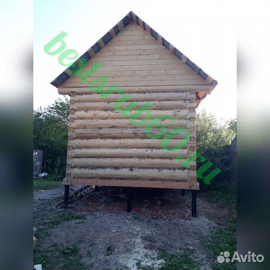 Сруб бани из бревна с доставкой и сборкой