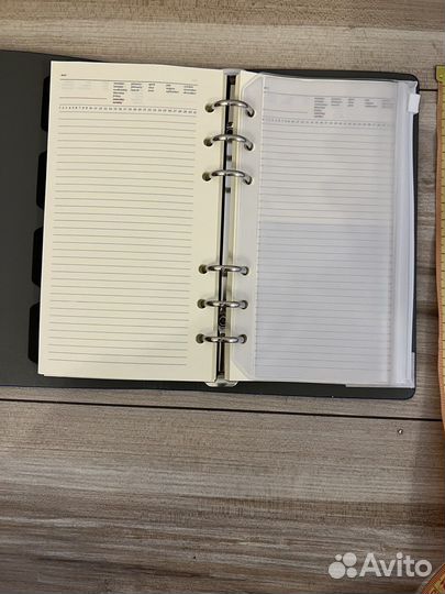 Ежедневник с кольцами искуственная кожа