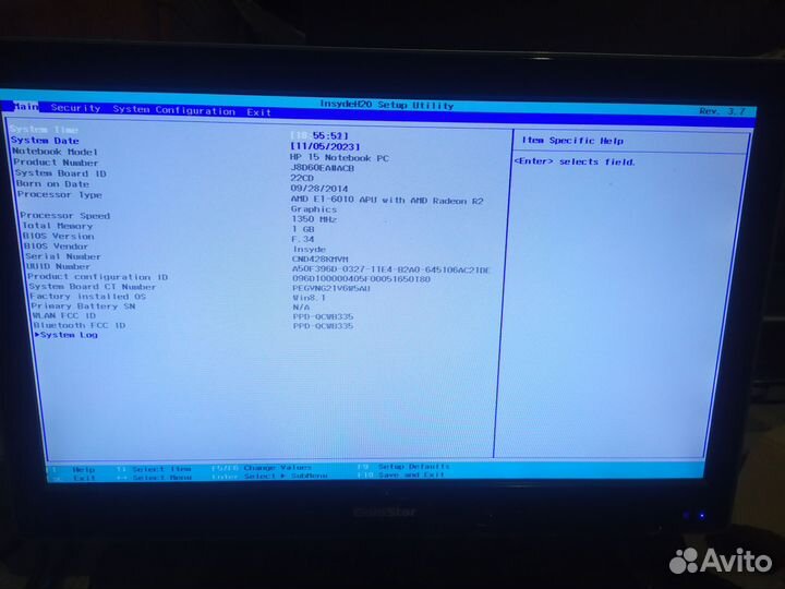 Ноутбук HP 15-g007sr