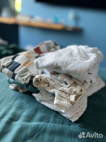 Вещи для малыша пакетом 68 74 3 6 месяцев