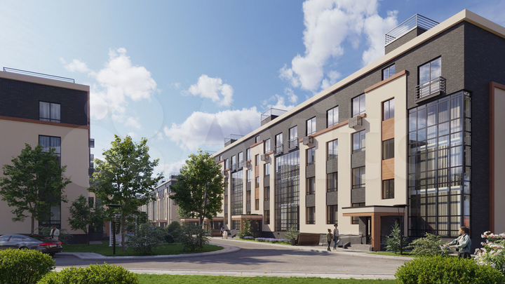 2-к. квартира, 61,9 м², 4/4 эт.