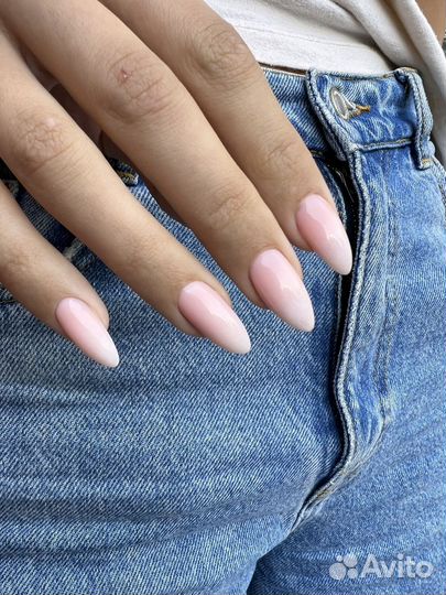 Маникюр наращивание ногтей
