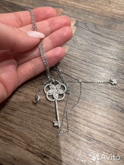Подвеска кулон ключ swarovski