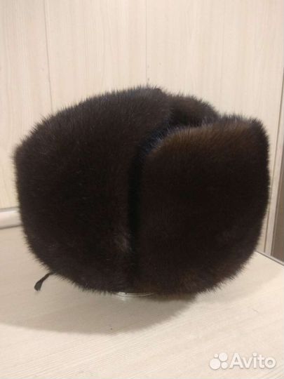 Норковая шапка мужская 57-58