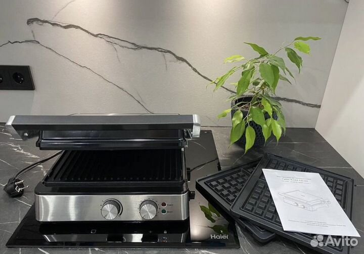 Гриль электрический новый