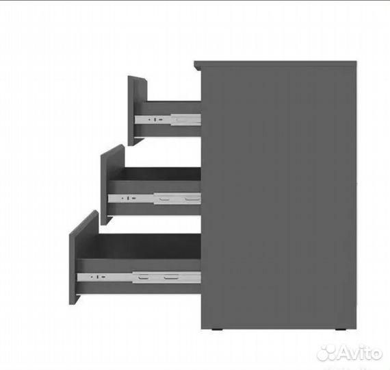 Комод с ящиками графит хорошая фурнитура