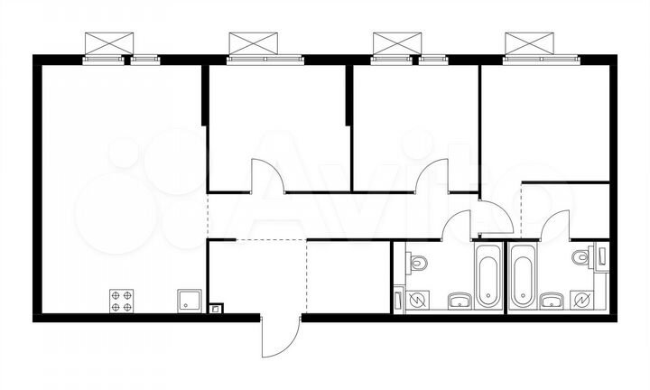 3-к. квартира, 83,5 м², 15/15 эт.