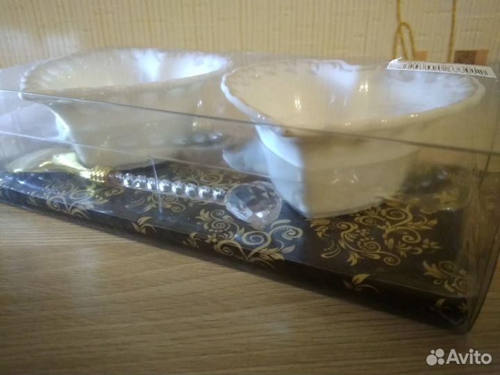 Набор розеток с ложками на 2 персоны 4пр