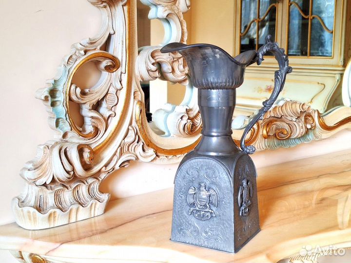 Ваза для фруктов олово бисквитница кувшин винтаж И