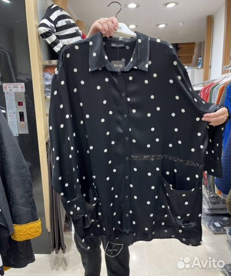 Атласная рубашка