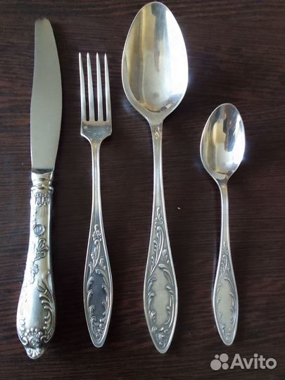 Набор столовых приборов мельхиор СССР