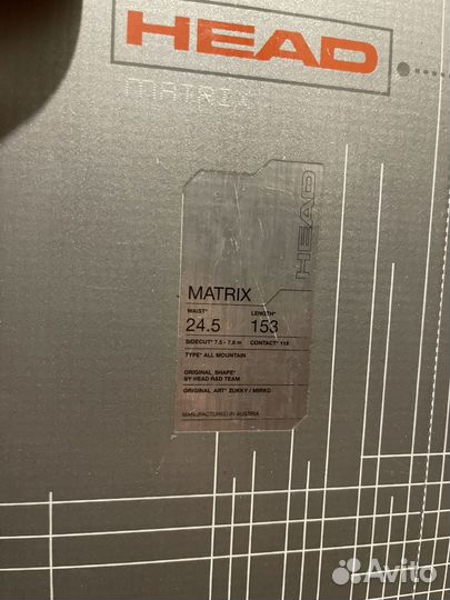 Сноуборд head matrix 153