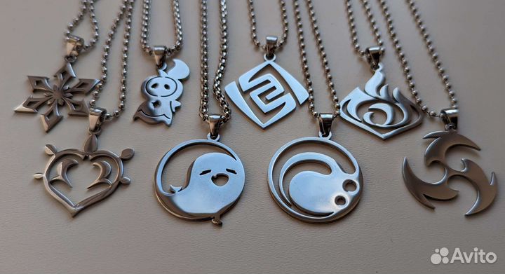 Genshin impact - огромные значки, кулоны, стикеры