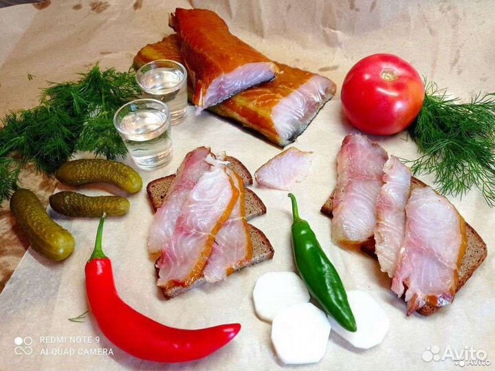 Сом балык холодного копчения и вяленый