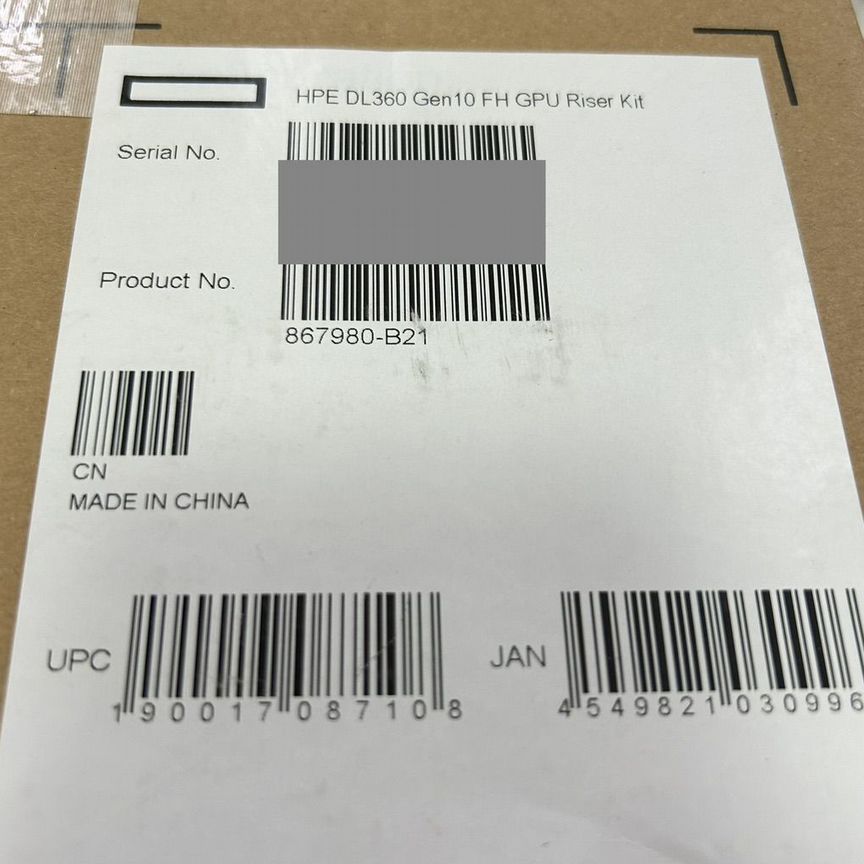 [867980-B21] Райзер Плата Hp Dl360g10 867980-B21 875540-001