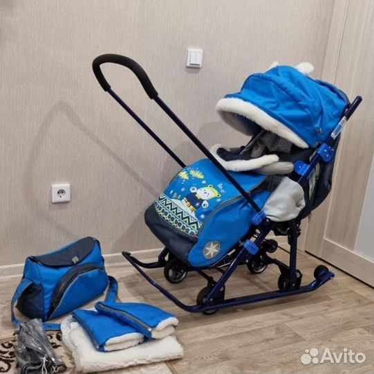 Детские санки коляска бу