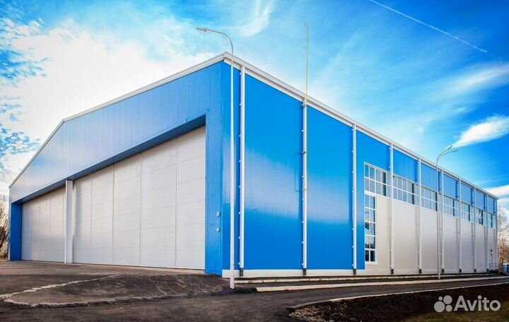 Быстровозводимые ангары, склады под ключ Арт7238