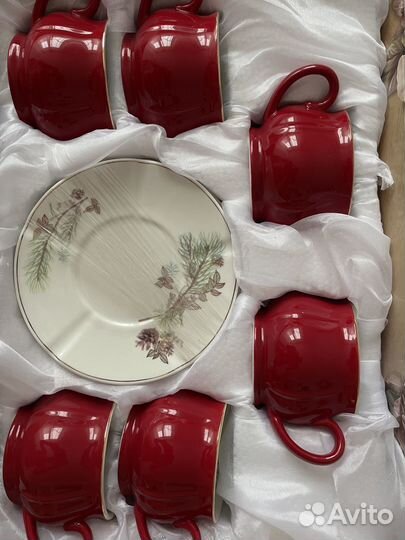 Сервиз 12 предметов: чашка 200мл, блюдце d14,5см