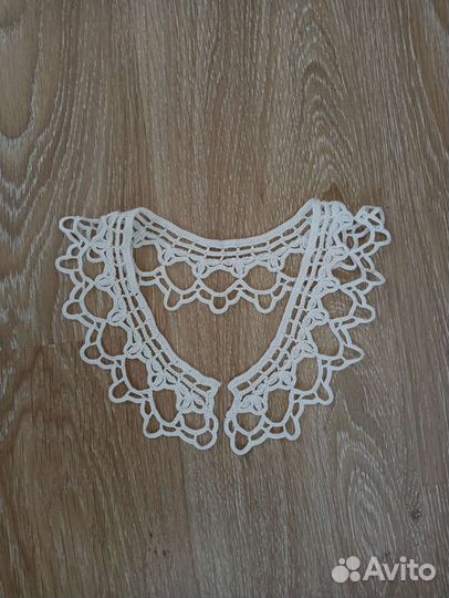 Кружевной воротник вязанный