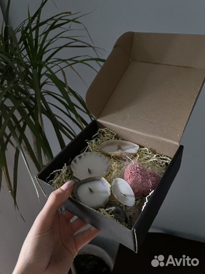 Свечи в ракушках арома массажные и мыло