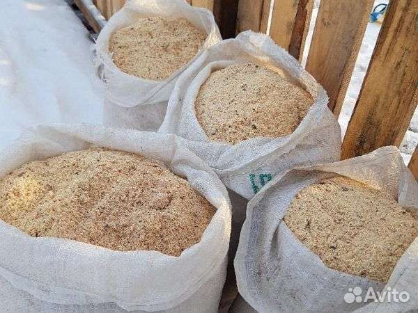 Опилки стружка в мешках