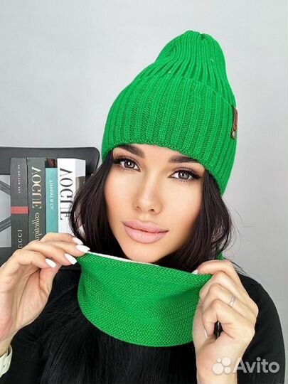 Шапка и снуд женские