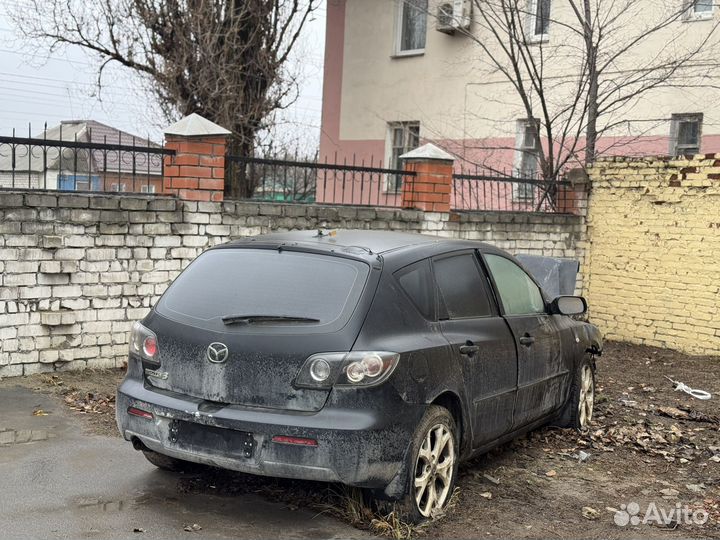Mazda 3 1.6 МТ, 2008, битый, 150 000 км