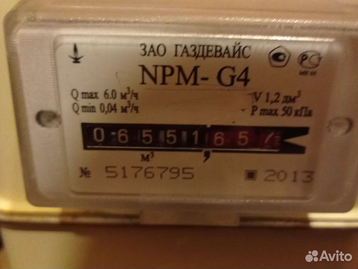 Газовый счётчик NPM-G4